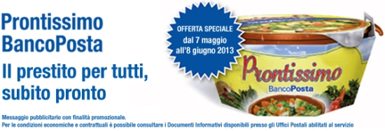 finanziamento pronto poste prestito poste italiane