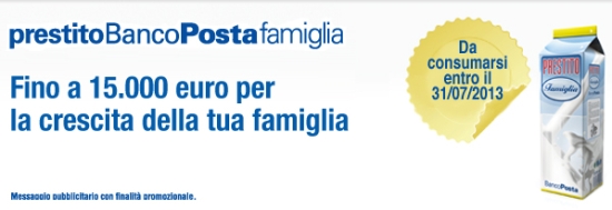 prestiti poste italiane offerte